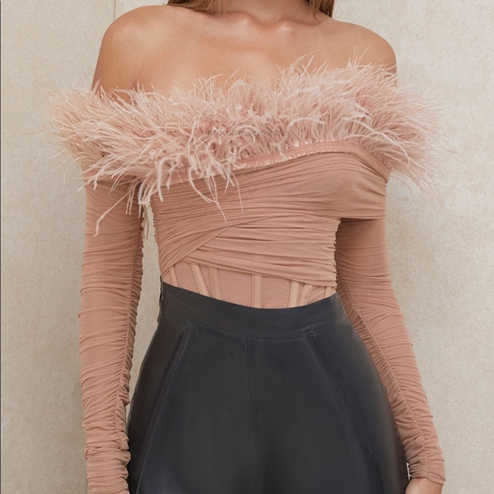 Brand new! Never worn, tags attached! Faith House of Cb shirt in Blush!